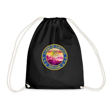 Camino de Santiago - Buen Camino - Sac de sport léger - noir - Devant