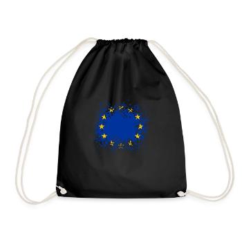 Europa - Turnbeutel - Schwarz - Vorne