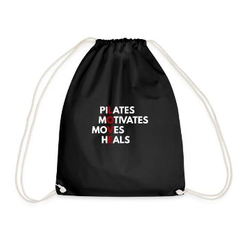Pilates Motivational Moves guérit l'amour - Sac de sport léger - noir - Devant
