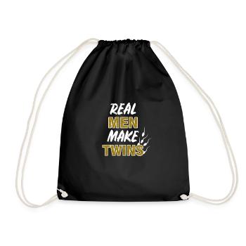 Tee shirt Gémeaux Vrai Hommes Faire Jumeaux - Sac de sport léger - noir - Devant