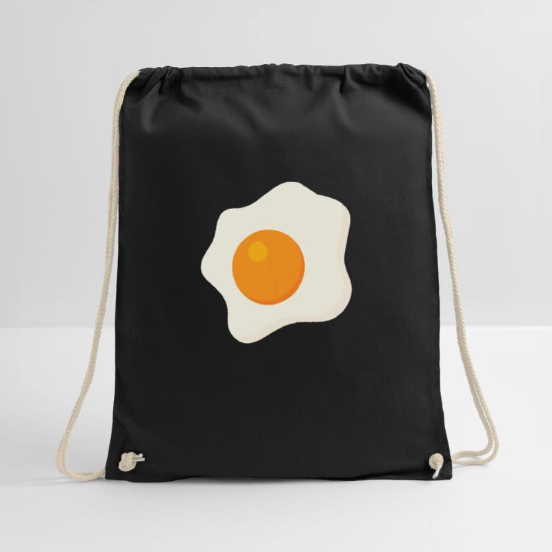 Fried egg egg eggs gift Drawstring Bag