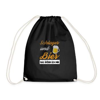Des chansons et de la bière - Je m’accorde ça - Sac de sport léger - noir - Devant