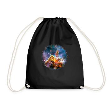 Mystic Mountain, Carina Nebula, Space, Galaxy, - Drawstring Bag - black - Front