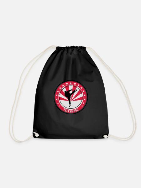 Taekwondo / Tae-Kwon-Do / Taekwon-Do / Kampfkünste - Turnbeutel - Schwarz