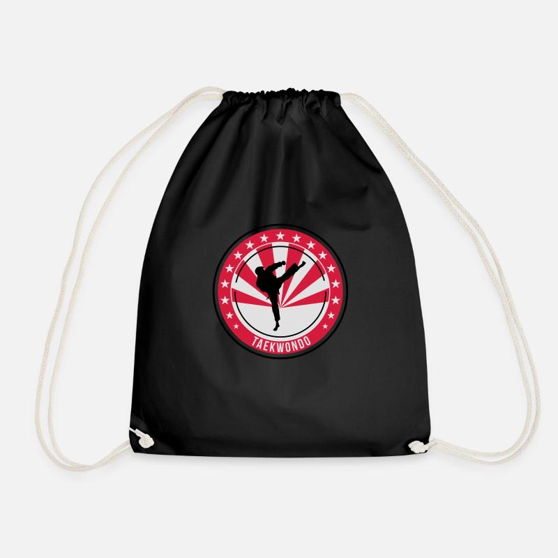 Taekwondo / Tae-Kwon-Do / Taekwon-Do / Kampfkünste - Turnbeutel - Schwarz
