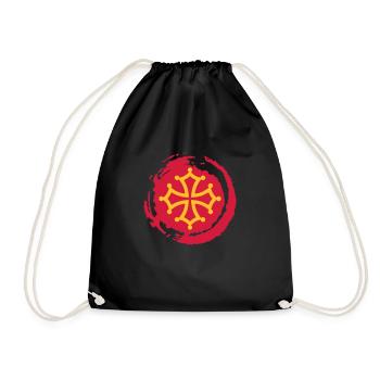croix occitane - Sac de sport léger - noir - Devant