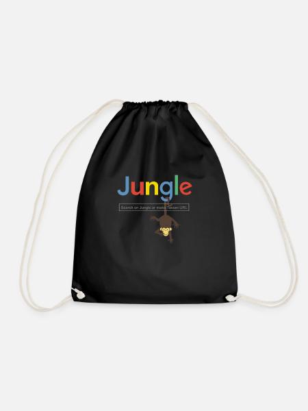 JUNGLE GOOGLE & CHEETAH - Turnbeutel - Schwarz
