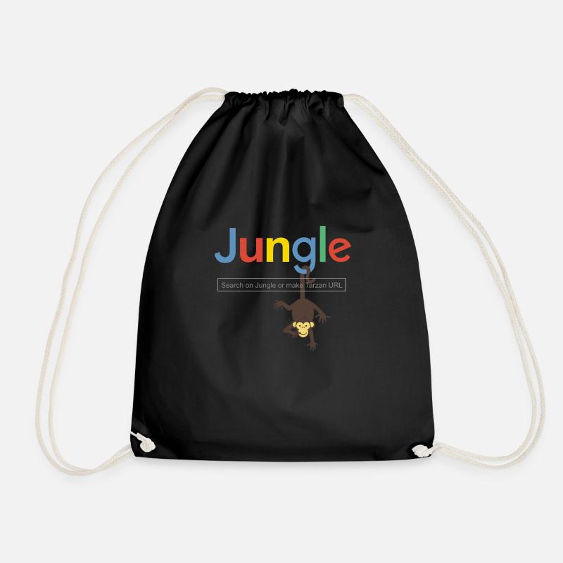 JUNGLE GOOGLE & CHEETAH - Turnbeutel - Schwarz