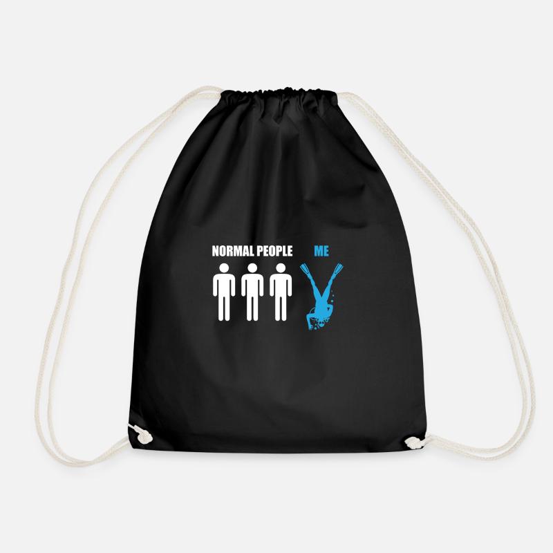 T-shirts de plongée | Plongée Idée cadeau de plongée - Sac de sport léger - noir
