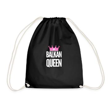 La reine des Balkans | Pays des Balkans Patrie Idée cadeau - Sac de sport léger - noir - Devant