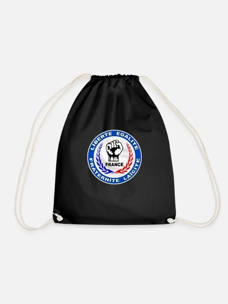 France logo tricolore 4 - Sac de sport léger - noir