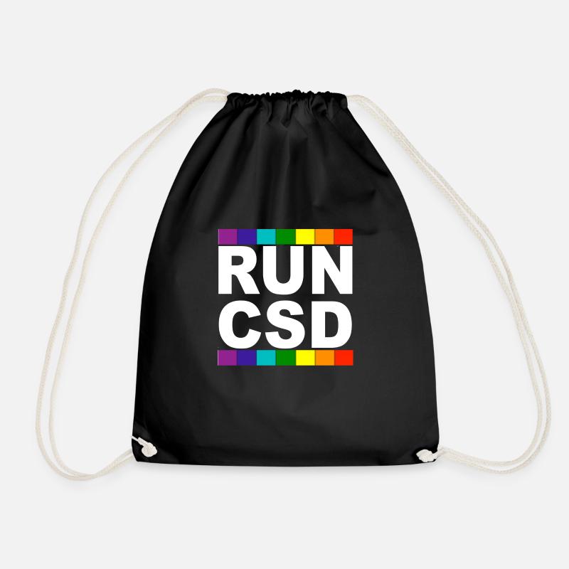 run csd w - Turnbeutel - Schwarz