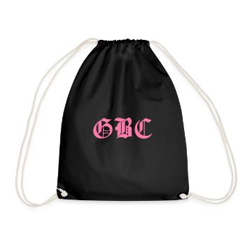 Lettrage rose GBC - Sac de sport léger - noir - Devant