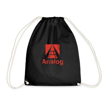 ANALOGUE PHOTOGRAPHY 35MM SMALL FILM FILM GIFT - Drawstring Bag - black - Front
