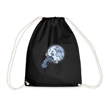 Too much money - Drawstring Bag - black - Front