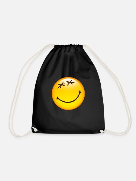 Smiley Glossy Happy - Turnbeutel - Schwarz