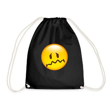 Smiley Sad - Sac de sport léger - noir - Devant