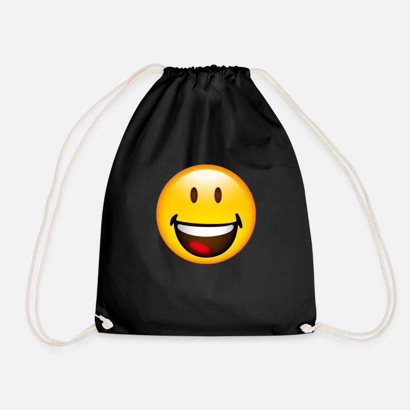 Smiley Laugh - Turnbeutel - Schwarz