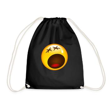 Smiley Sad - Sac de sport léger - noir - Devant