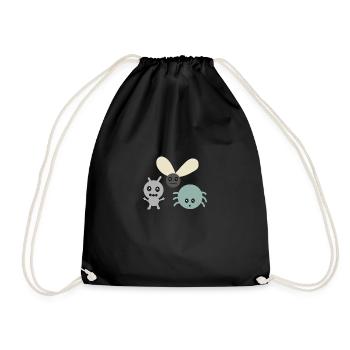 Cute little bugs - Turnbeutel - Schwarz - Vorne