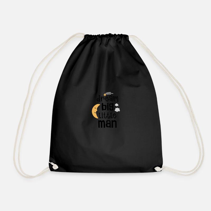 Dream big little man - Turnbeutel - Schwarz