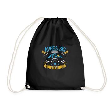 Apre Ski Elite | Cadeaux Snowboard Ski Ski - Sac de sport léger - noir - Devant