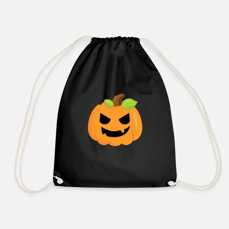 PUMPKIN - Drawstring Bag - black