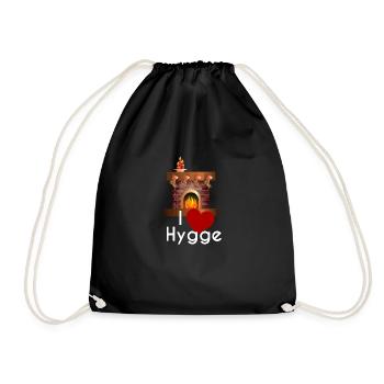 I LOVE HYGGE - Turnbeutel - Schwarz - Vorne