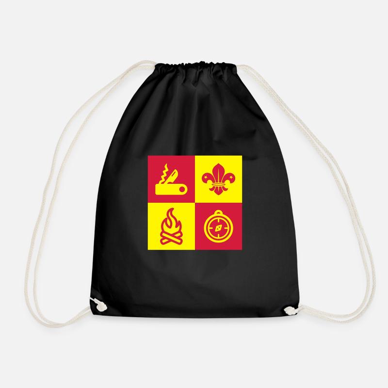 scout / scouting / scoutisme / guide - Sac de sport léger - noir