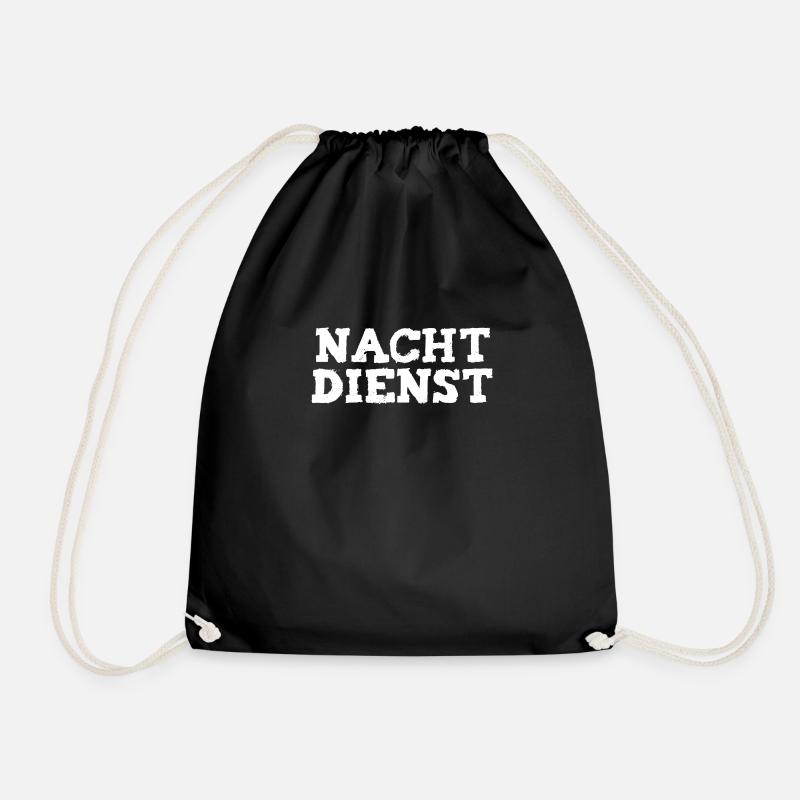 nachtdienst - Turnbeutel - Schwarz