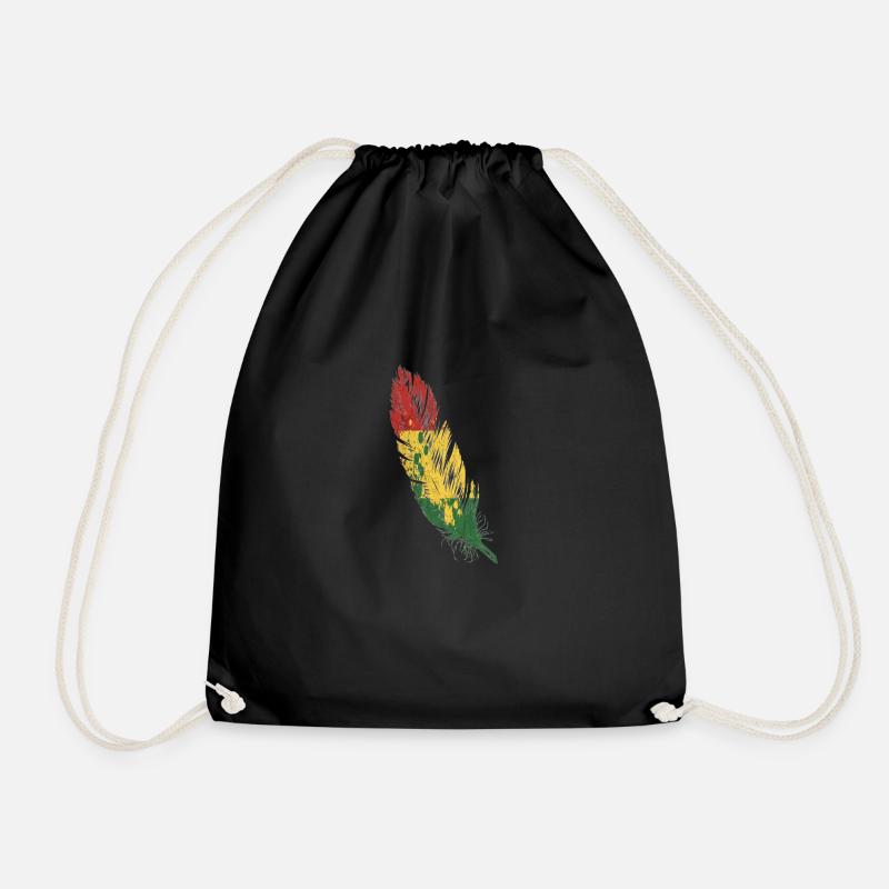 plume rasta - Sac de sport léger - noir