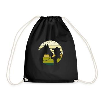 Rider Western équitation Western rider horse - Sac de sport léger - noir - Devant