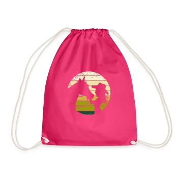 Rider Western équitation Western rider horse - Sac de sport léger - fuchsia - Devant