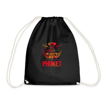 phuket party crew - Turnbeutel - Schwarz - Vorne