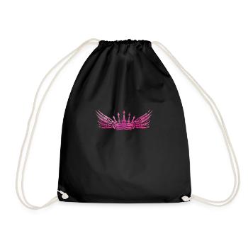 crown pink - Turnbeutel - Schwarz - Vorne