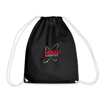 Mad Scientist Math Fan Funny gift idea - Drawstring Bag - black - Front