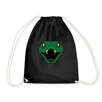 snake_002 - Sac de sport léger - noir - Devant
