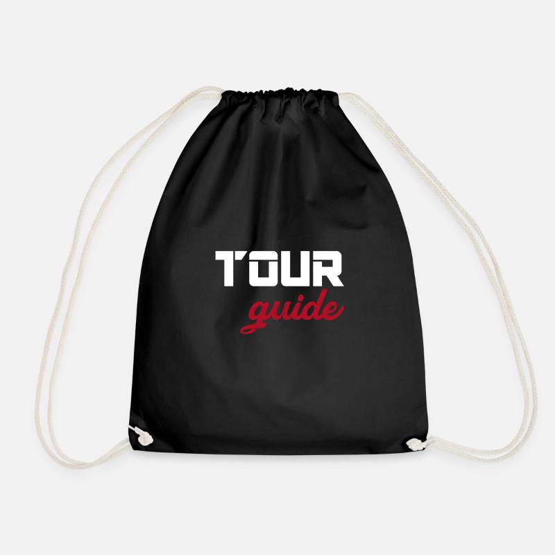 tour guide - Turnbeutel - Schwarz