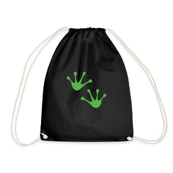 Frog tree frog toad - Drawstring Bag - black - Front