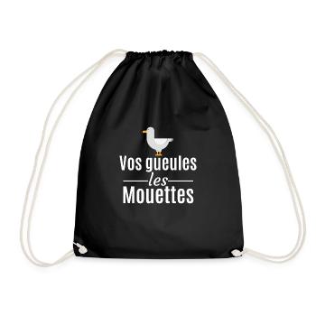 Vos gueules les mouettes - Sac de sport léger - noir - Devant