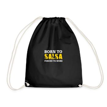 Born to Salsa - Turnbeutel - Schwarz - Vorne