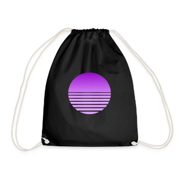 Dépasser Retro Moon - Sac de sport léger - noir - Devant