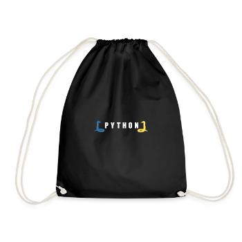 Idée cadeau codeur programmeur développeur Python - Sac de sport léger - noir - Devant