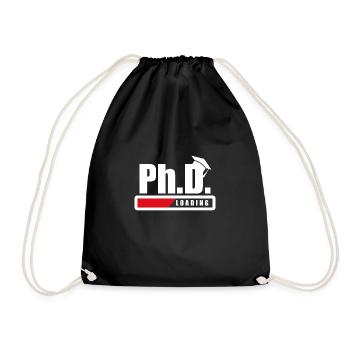 Doctorant étudiant Chargement de doctorant Cadeau drôle - Sac de sport léger - noir - Devant