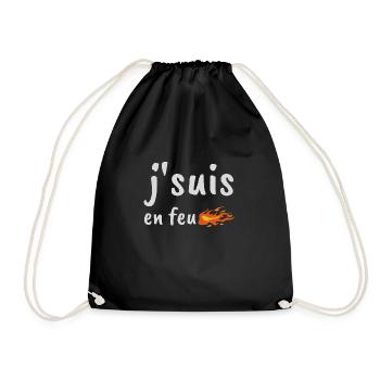 Je suis en feu humour Soprano drôles anniversaire - Sac de sport léger - noir - Devant