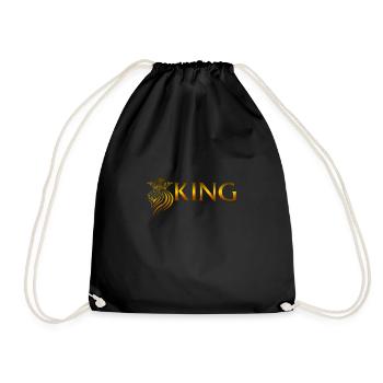 Logo du Roi Lion d’Or - Sac de sport léger - noir - Devant