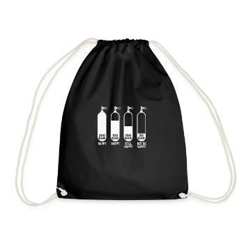Divers | Masque de plongée plongée instructeur cadeaux mer - Sac de sport léger - noir - Devant