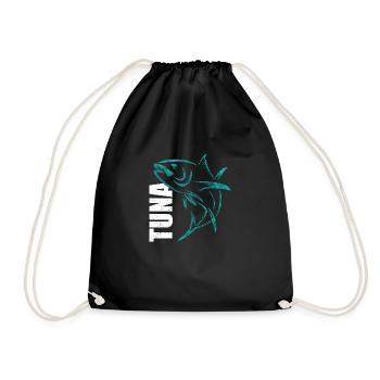 Tuna Fishing - Drawstring Bag - black - Front