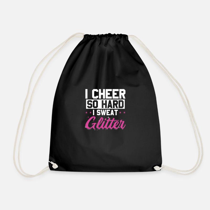 Cheerleader Sprüche | Cheer Cheerleading Geschenke - Turnbeutel - Schwarz