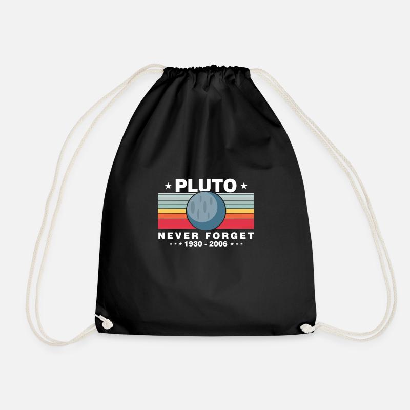 Pluto Zwerg Planet - Turnbeutel - Schwarz